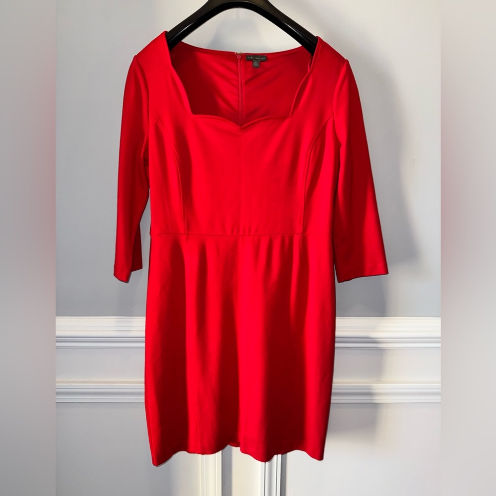 The Limited Red Long Sleeve Dress